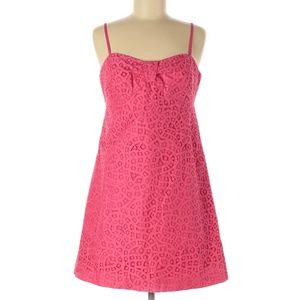 NWT LILLY PULITZER Hot Pink Karina Lace Slip Dress
